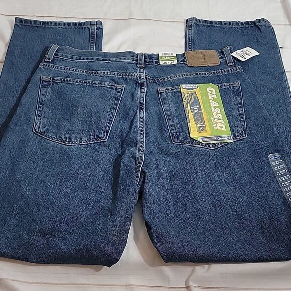 NEW Mens Old Navy Classic Denim Blue Jeans size 35 x 34 Medium Wash - Picture 5 of 5